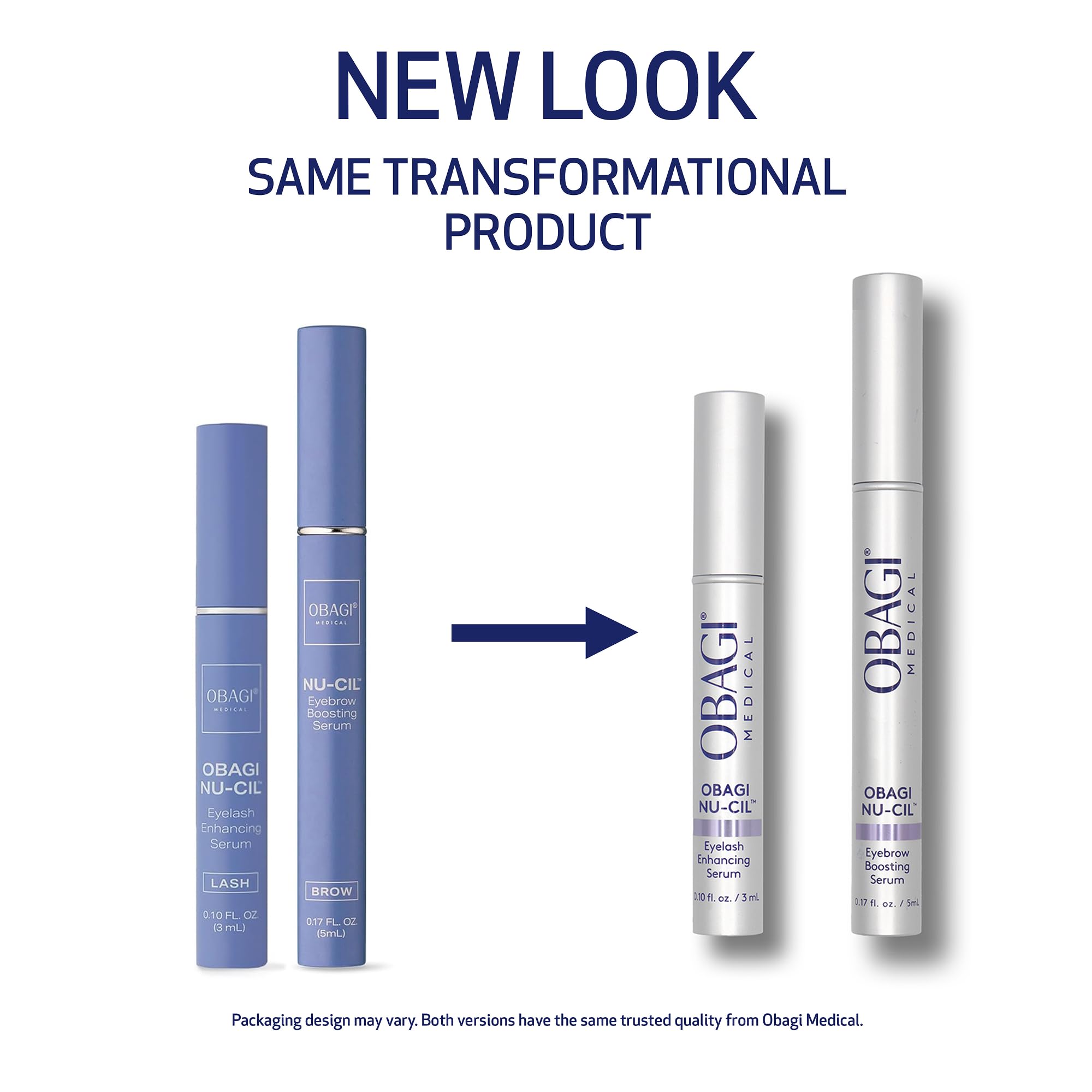 Close up view of the Obagi Nu-Cil Eyelash Enhancing Serum applicator brush displaying the precise liquid formula delivery.