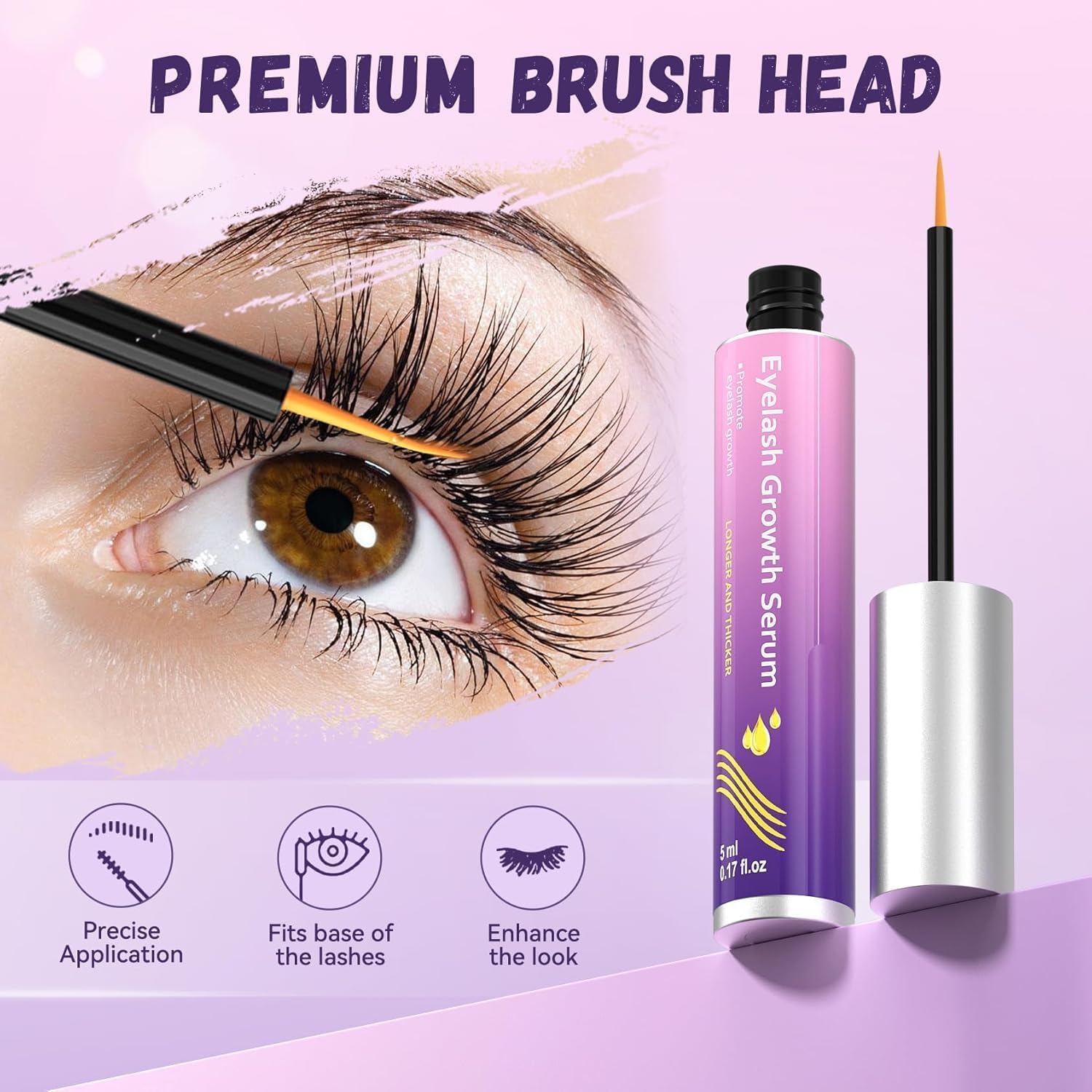 Vxzit CurlyTales vegan nourishing eyelash conditioning formula packaging detailing usage instructions