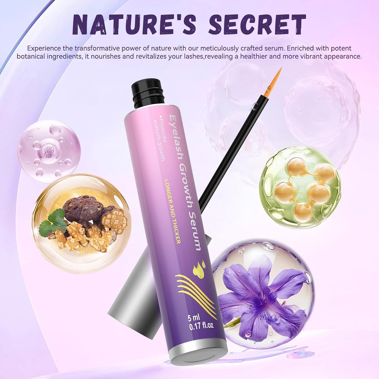 Vxzit CurlyTales lash growth treatment container displaying product size and authentic import branding