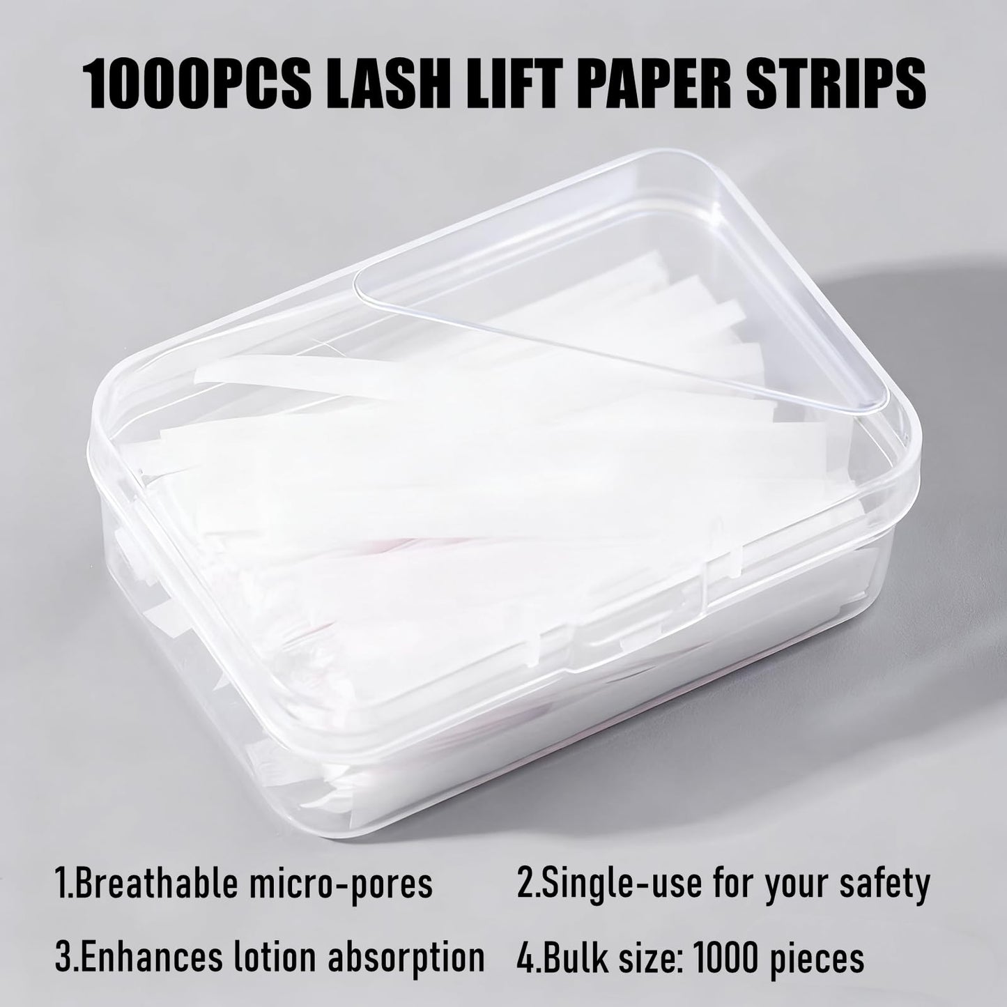 Fukaisu eyelash curling ribbon sheets close up on white background