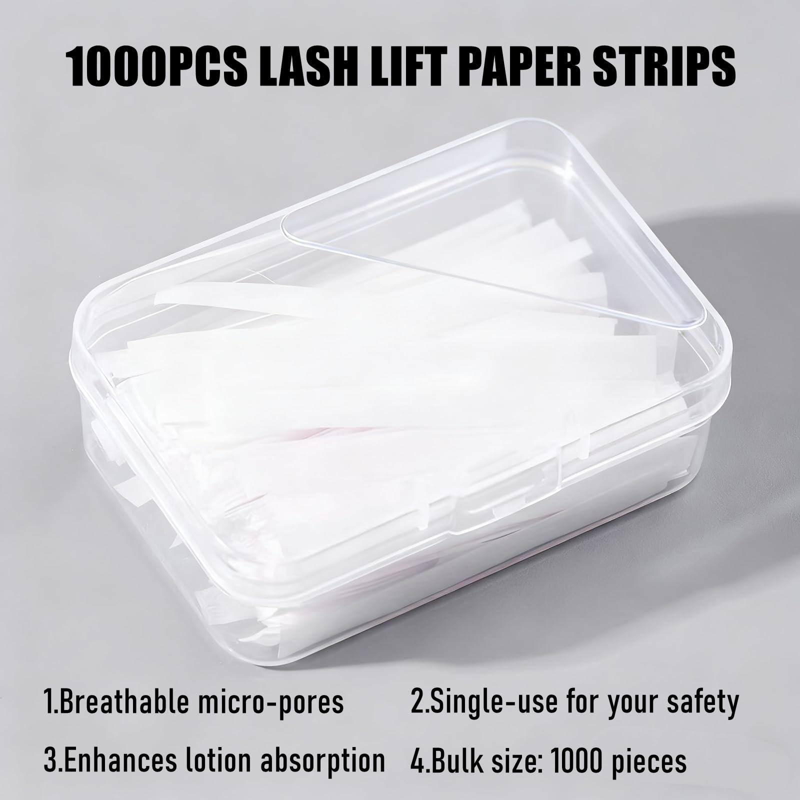 Fukaisu eyelash curling ribbon sheets close up on white background