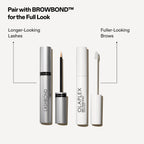 Olaplex clear lash serum tube next to outer box packaging