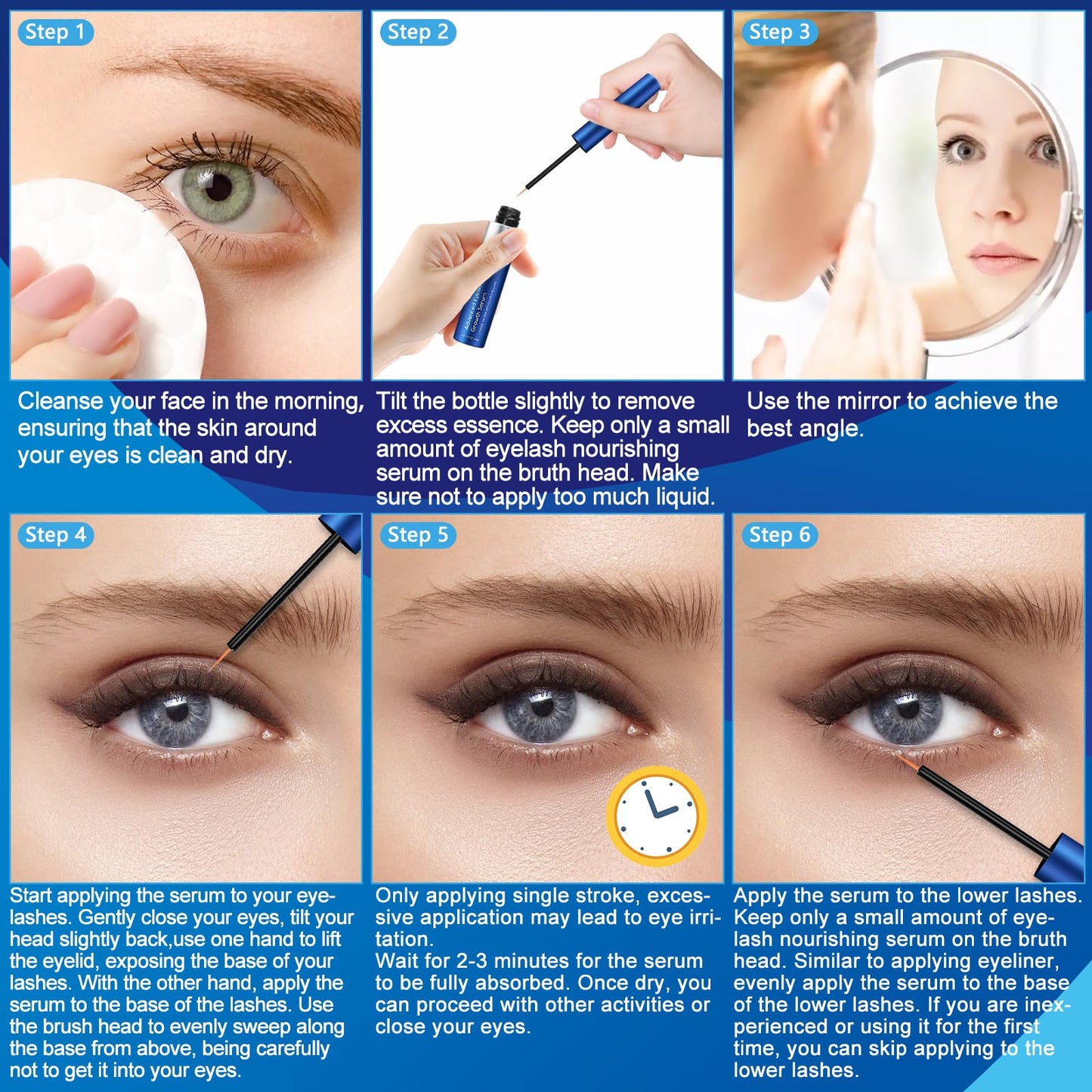 Wewell amino acid and ginseng infused lash health serum close up view.