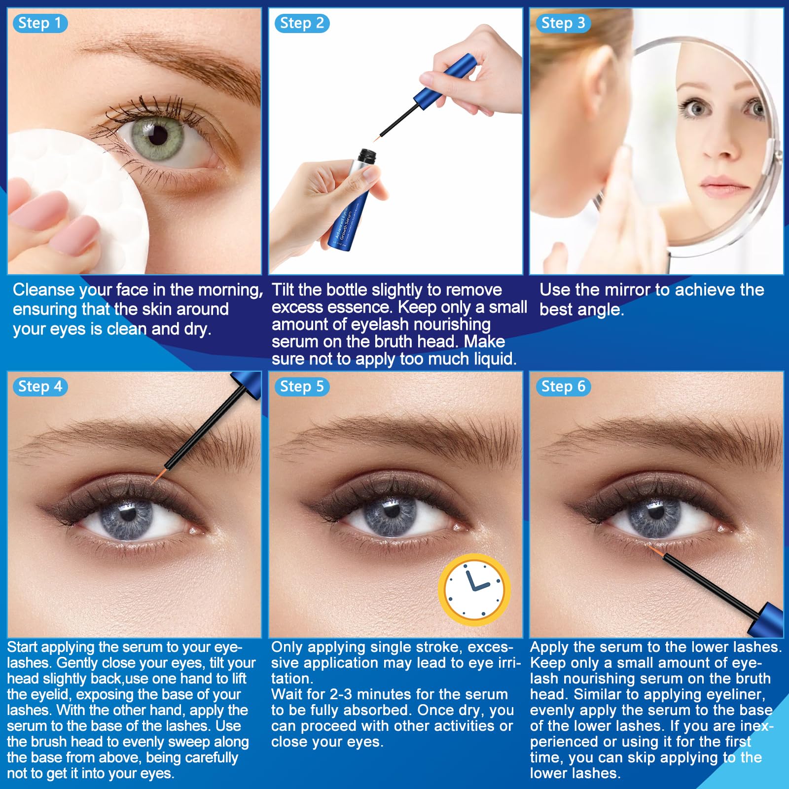 Wewell amino acid and ginseng infused lash health serum close up view.