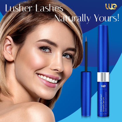 Wewell natural botanical lash nourishment treatment serum results illustration guide.