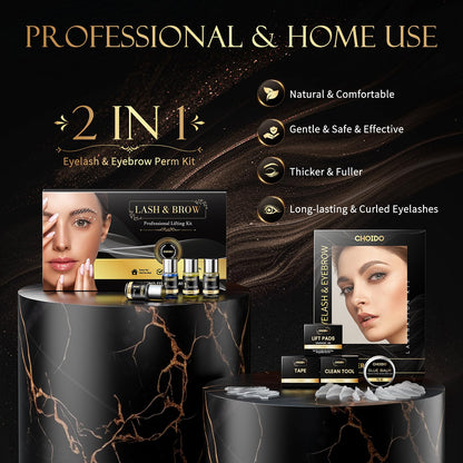 Lash and brow lamination kit accessories for professional home DIY beauty