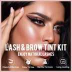 Libeauty eyelash and eyebrow tint box packaging layout