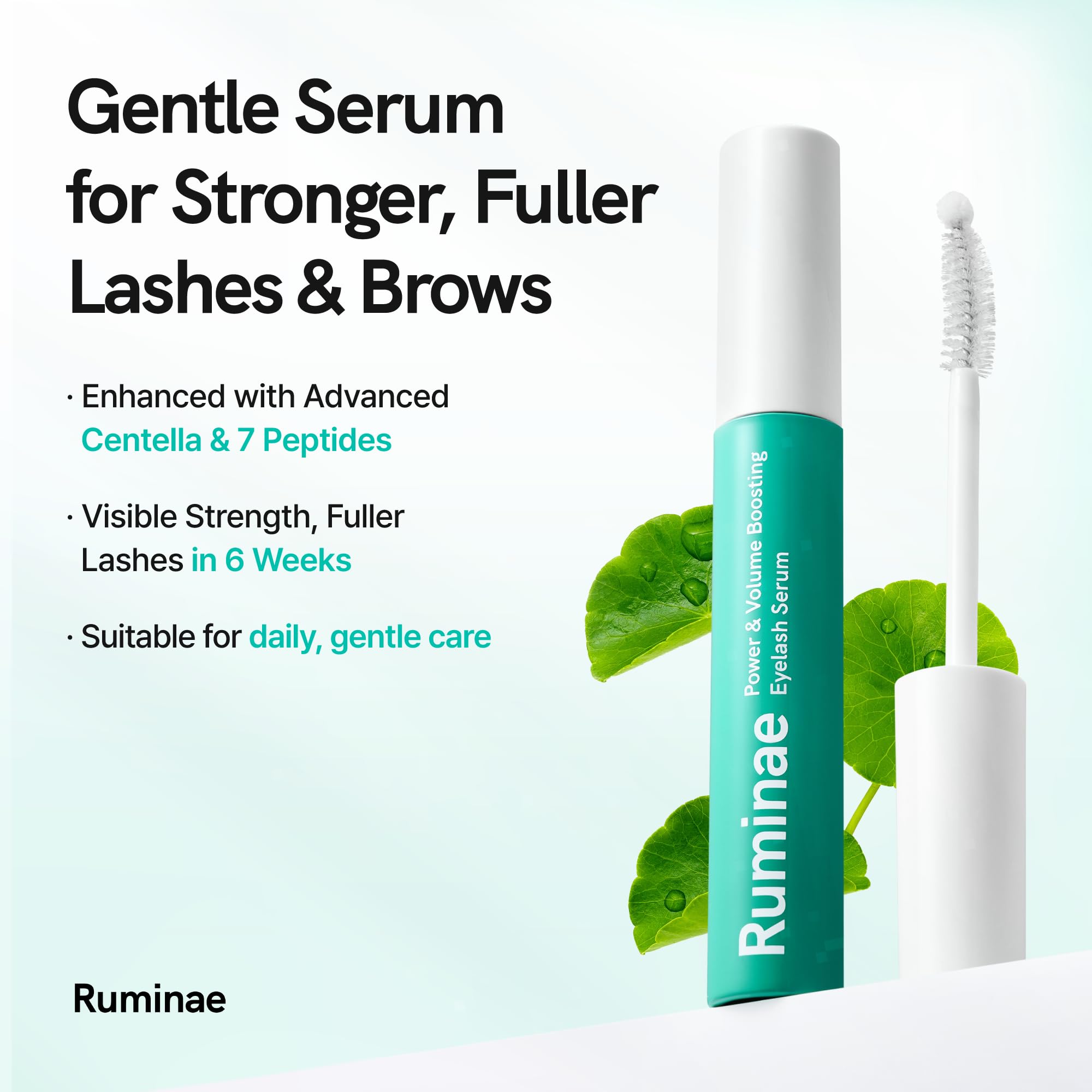 Ruminae K-beauty lash and eyebrow enhancer packaging details