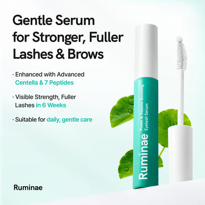 Ruminae K-beauty lash and eyebrow enhancer packaging details