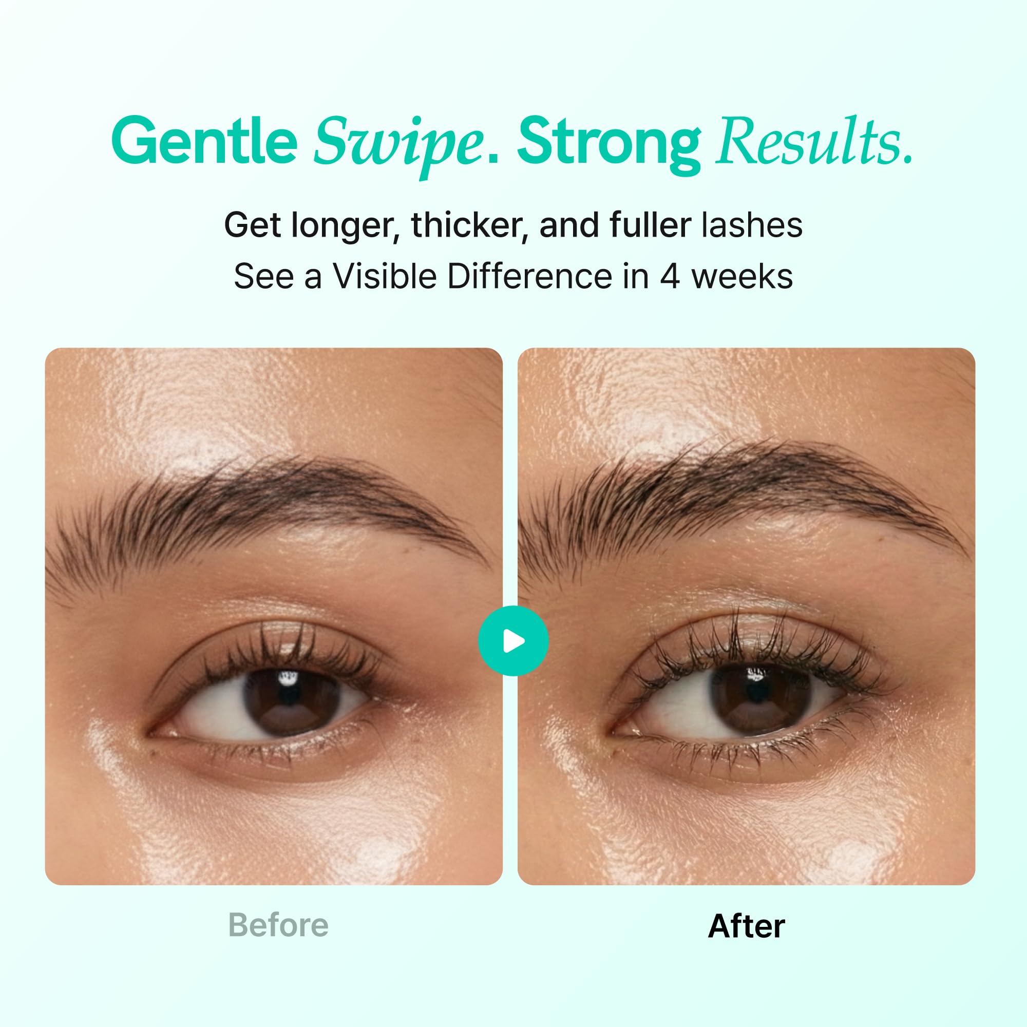 Ruminae prostaglandin-free eyelash growth serum container close up