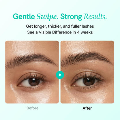 Ruminae prostaglandin-free eyelash growth serum container close up