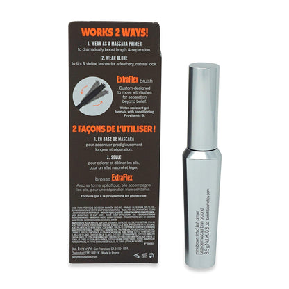 Close up view of the Benefit They're Real Tinted Lash Primer ExtraFlex brush bristles.