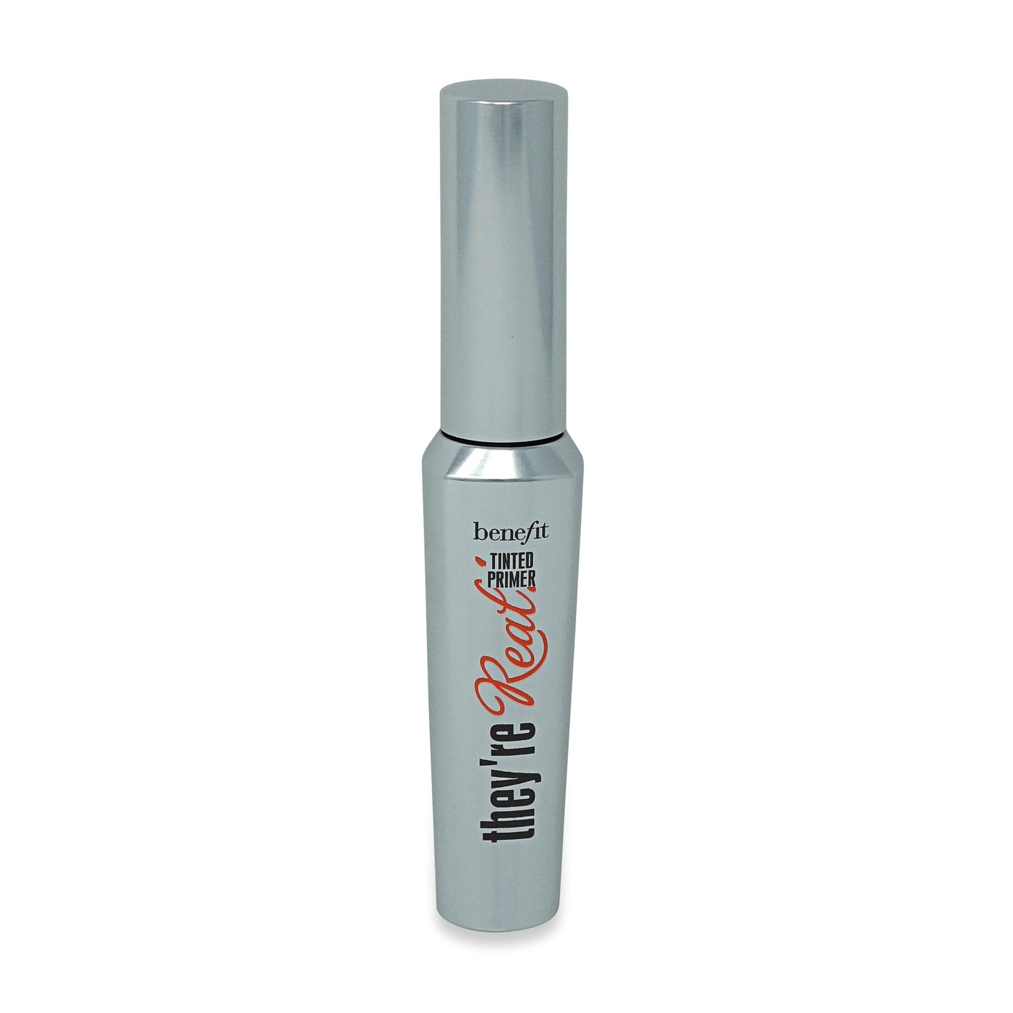 Swatch of the Benefit They're Real Eyelash Primer demonstrating the soft mink brown tint.