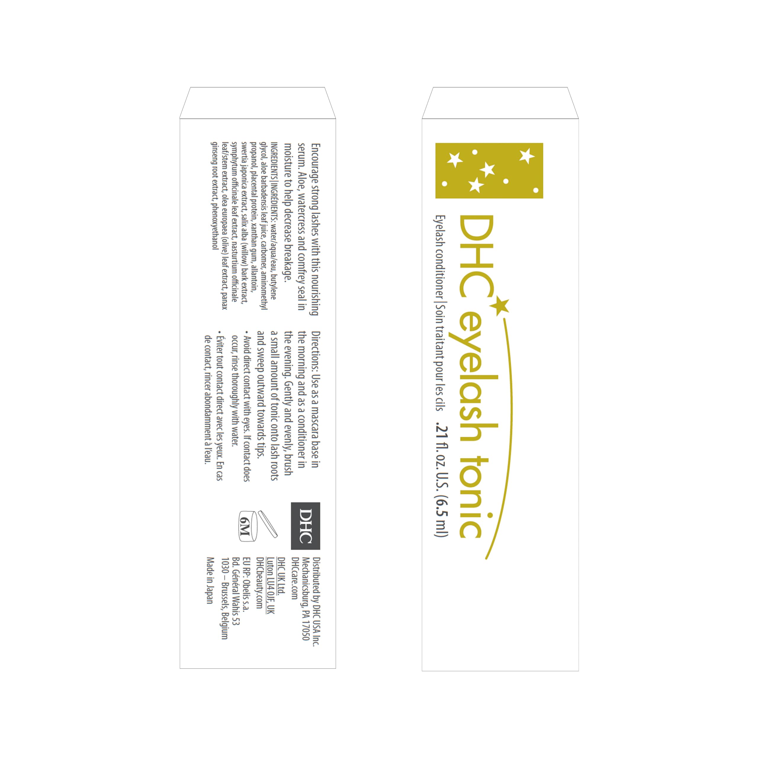 DHC clear lash conditioner serum packaging for eyelash strengthening