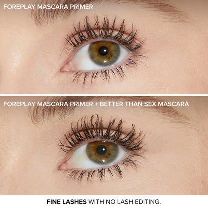 Waterproof mascara base infused with argan oil for lash conditioning