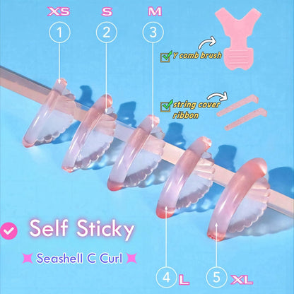 Close up view of the ultra soft air bubble silicone texture on a lash lift rod