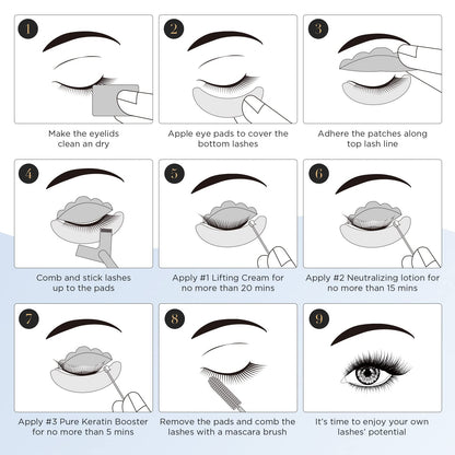 LASHVIEW lash lift kit silicone shields and application wand tools