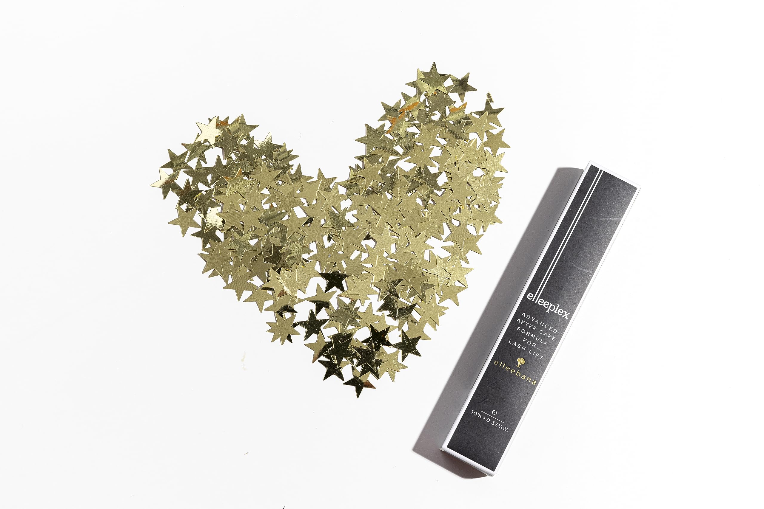 Elleebana clear conditioning serum tube with professional packaging layout