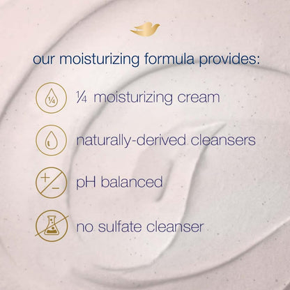Rich creamy texture of Dove pomegranate body polish