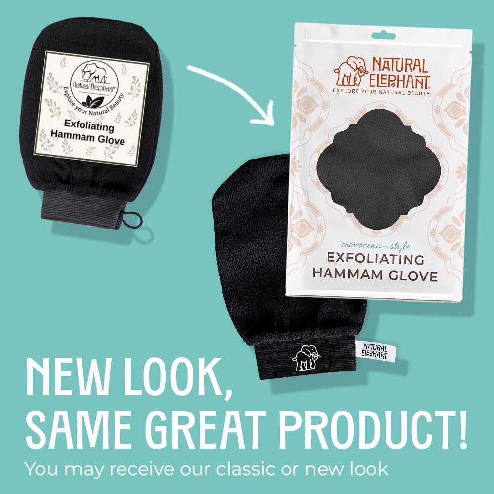 Professional grade Natural Elephant Hammam exfoliating body mitt