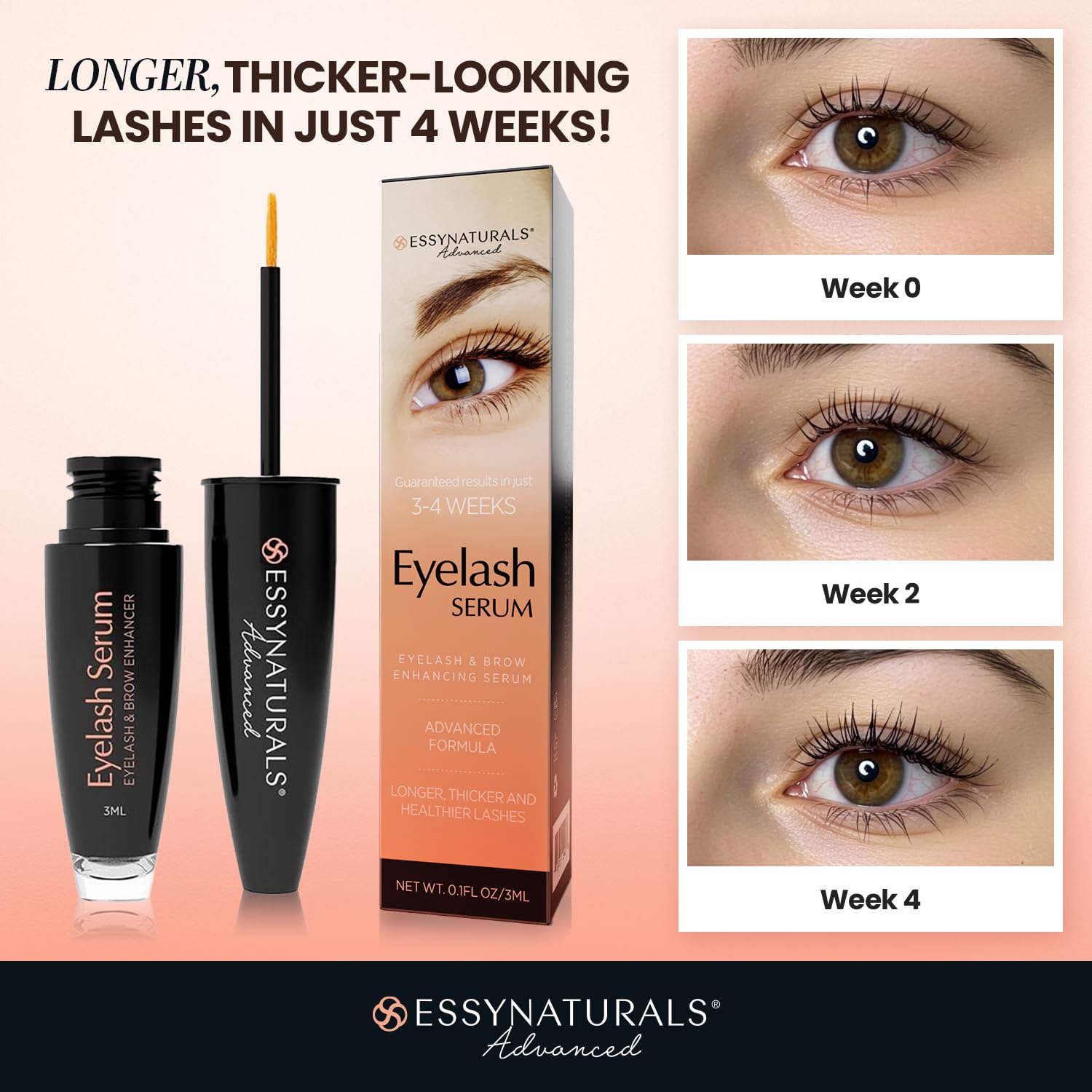 EssyNaturals advanced lash enhancer precision brush applicator tip