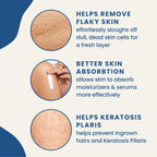 Authentic imported exfoliating mitt for deep cleansing and correcting uneven skin tone