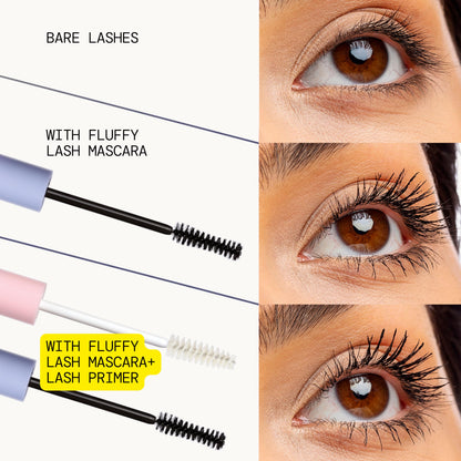 Close up view of the ophthalmologist tested Pacifica lash serum packaging text and ingredients list