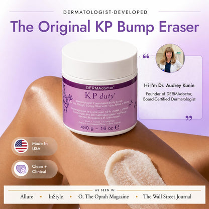 Dermadoctor Kp Duty body exfoliant packaging details