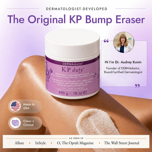 Dermadoctor Kp Duty body exfoliant packaging details