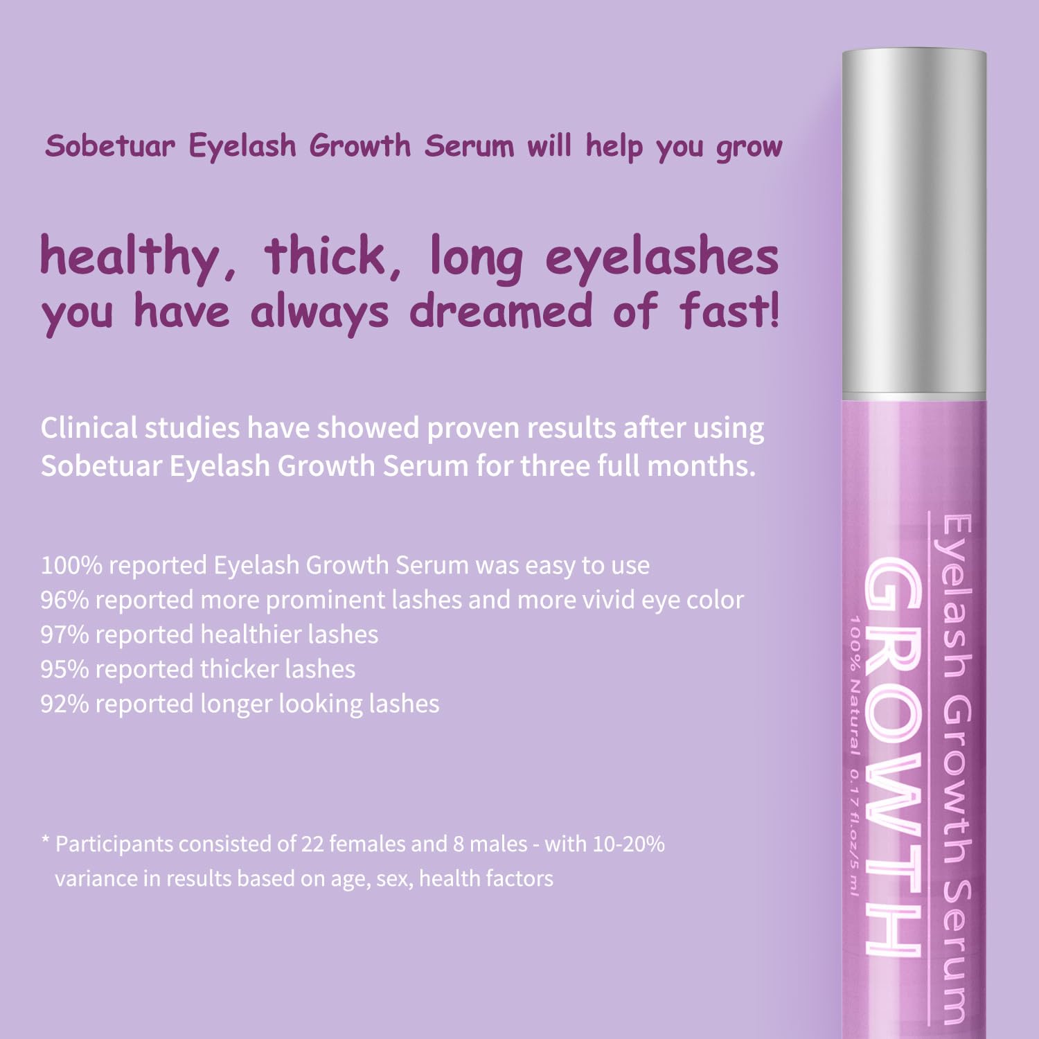 Cruelty free lash conditioning serum applied along the upper eyelid line