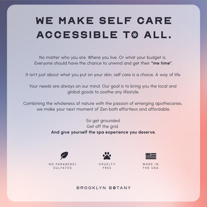 Brooklyn Botany body care product packaging showcasing the cruelty free honey formula.
