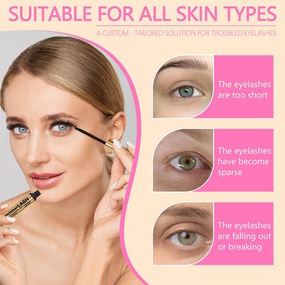 Glamosoar lash enhancing serum box display highlighting the premium USA beauty import design.