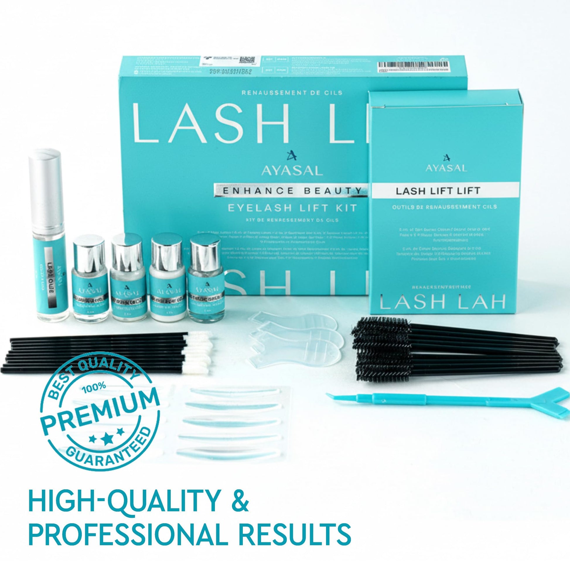 Authentic USA imported AYASAL beauty kit for long lasting natural looking curled lashes