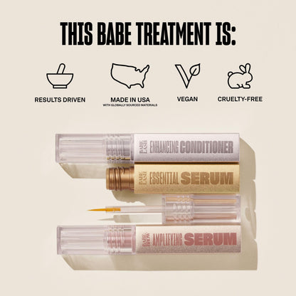 Babe Original beauty set unboxed featuring the full routine for natural lash and brow enhancement