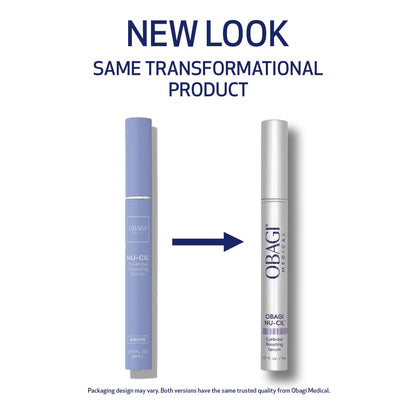 Obagi medical eyebrow growth serum bottle with applicator brush