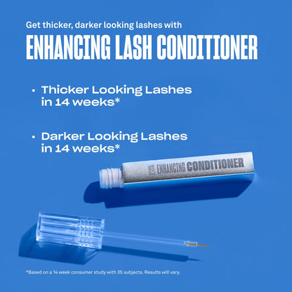 Close up of the ultra gentle brush tip on the Babe Original lash conditioner.