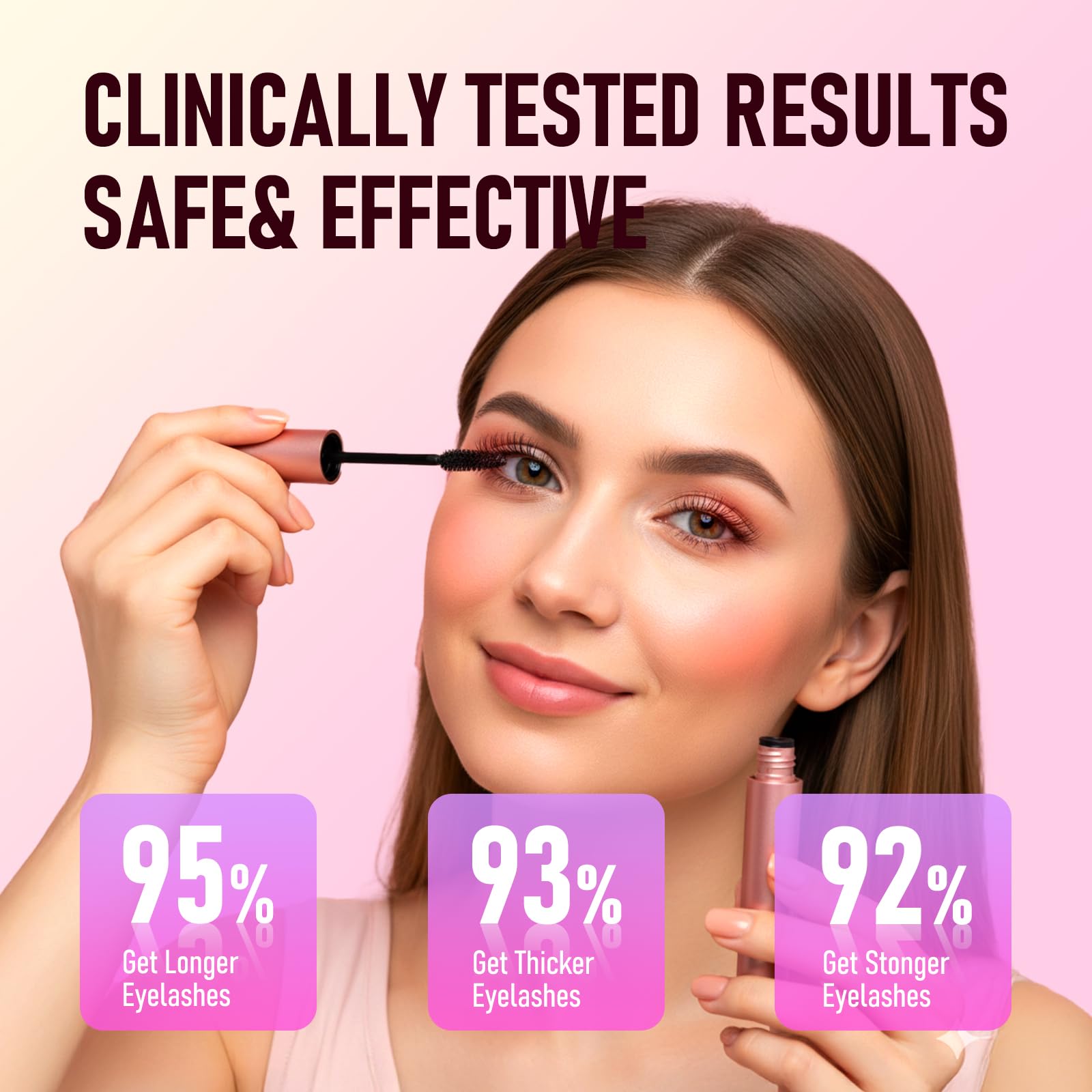 Gentle eyelash conditioning treatment for sensitive eyes product display