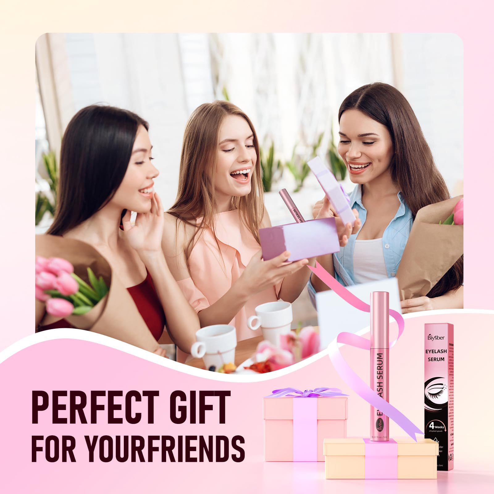 Liaison advanced eyelash and eyebrow enhancement serum presentation