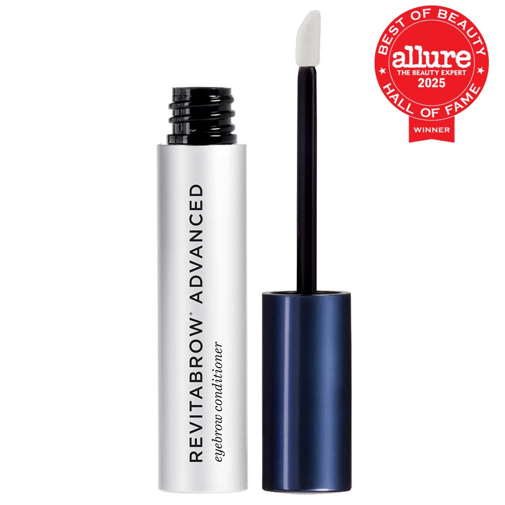 RevitaBrow Advanced Eyebrow conditioning serum applicator brush closeup showing product texture