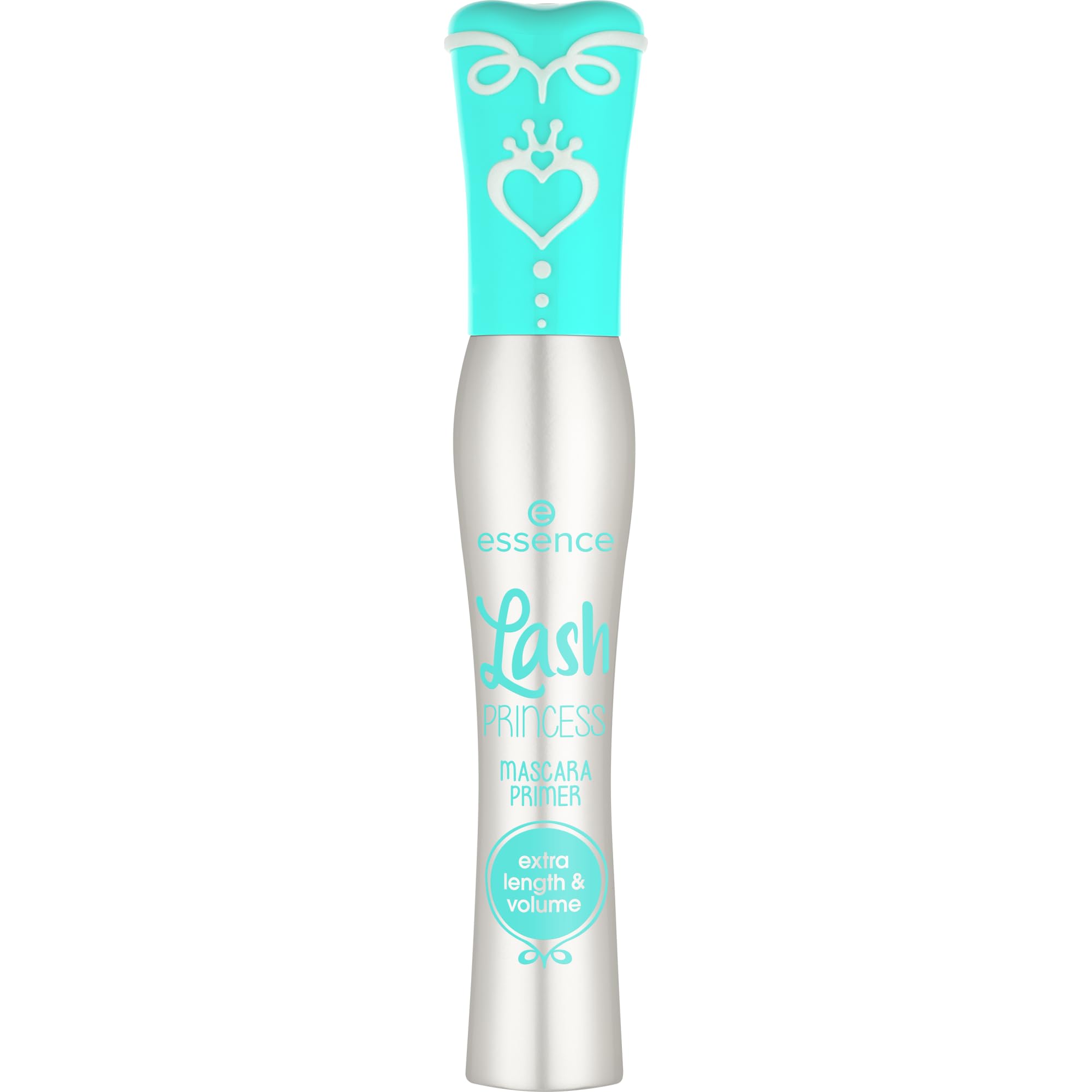 Essence Lash Princess Primer light green formula on elastomer brush wand