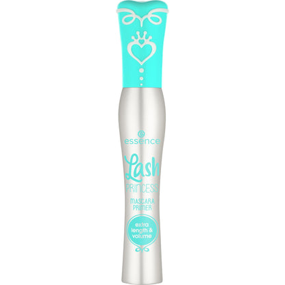 Essence Lash Princess Primer light green formula on elastomer brush wand