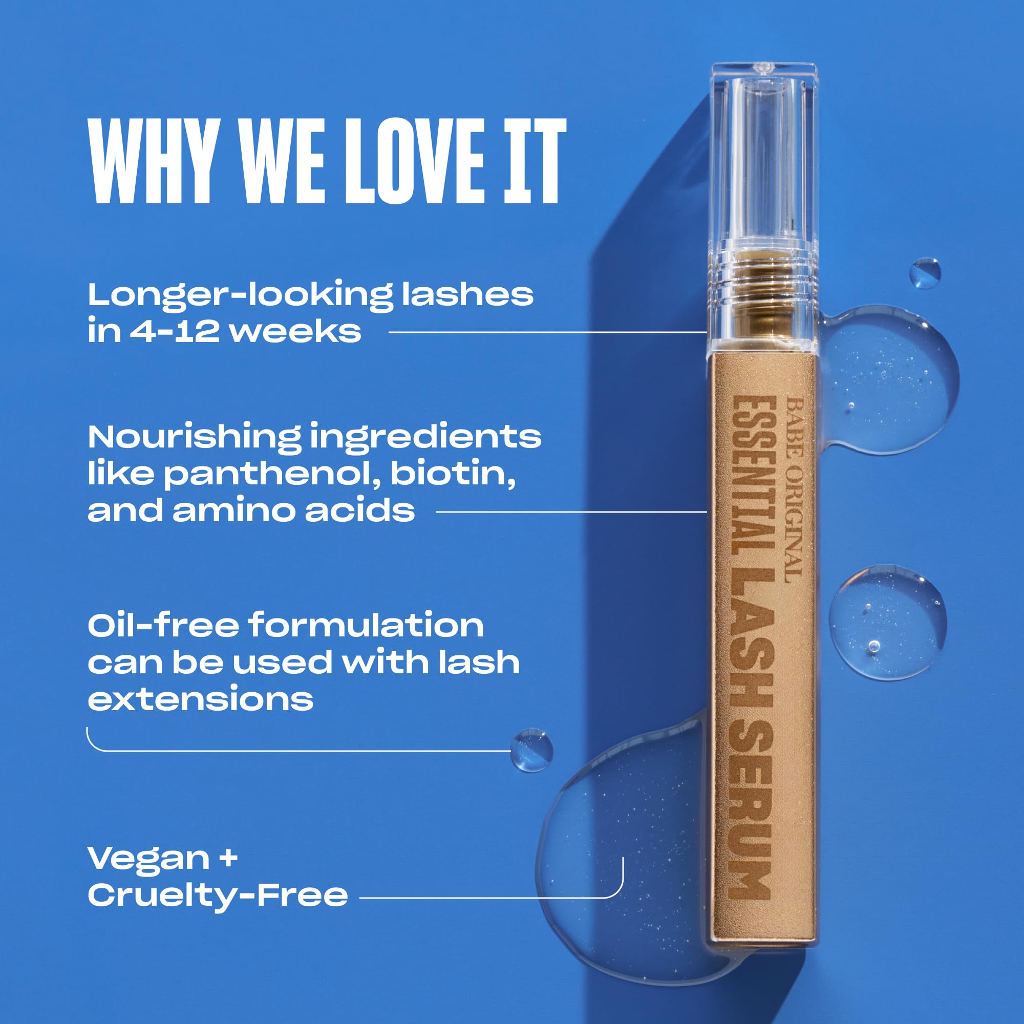 Side profile of Babe Original packaging showing ingredients list and authentic product details.
