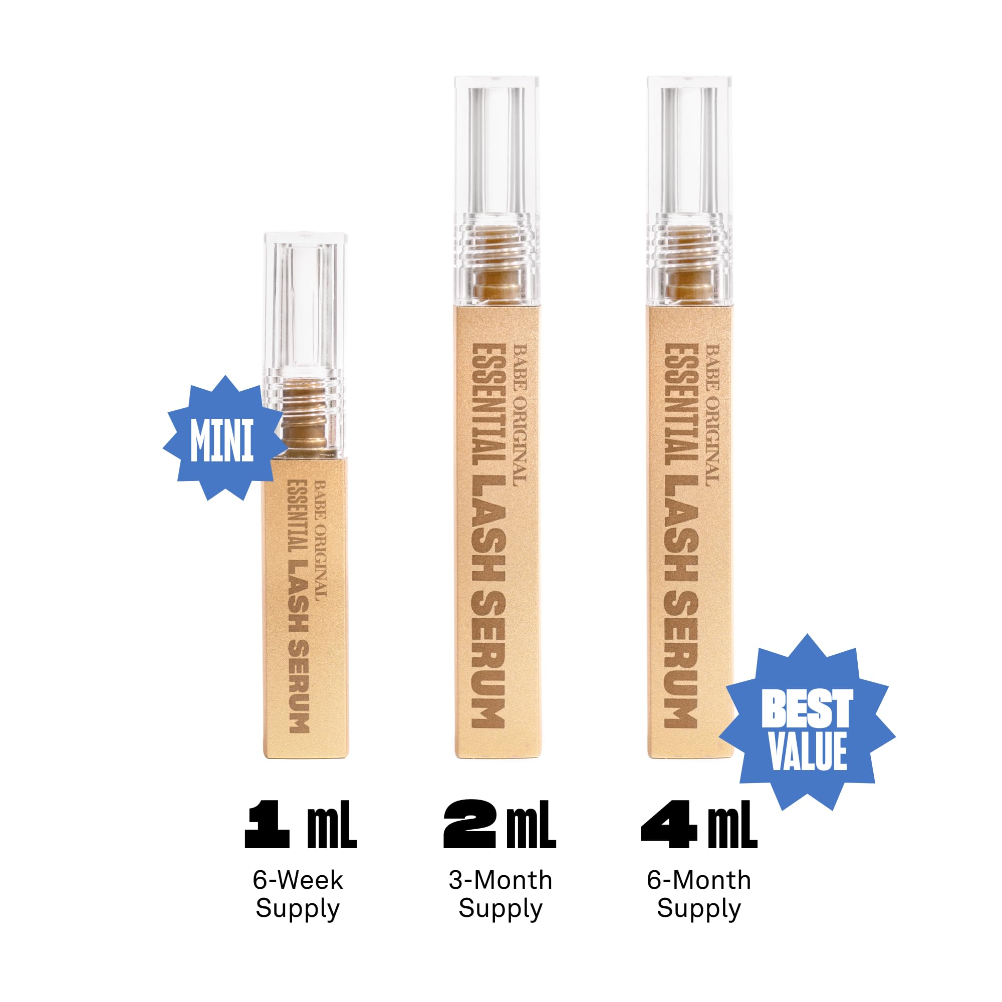 Close up view of the fine tip applicator wand designed for precise lash line application.