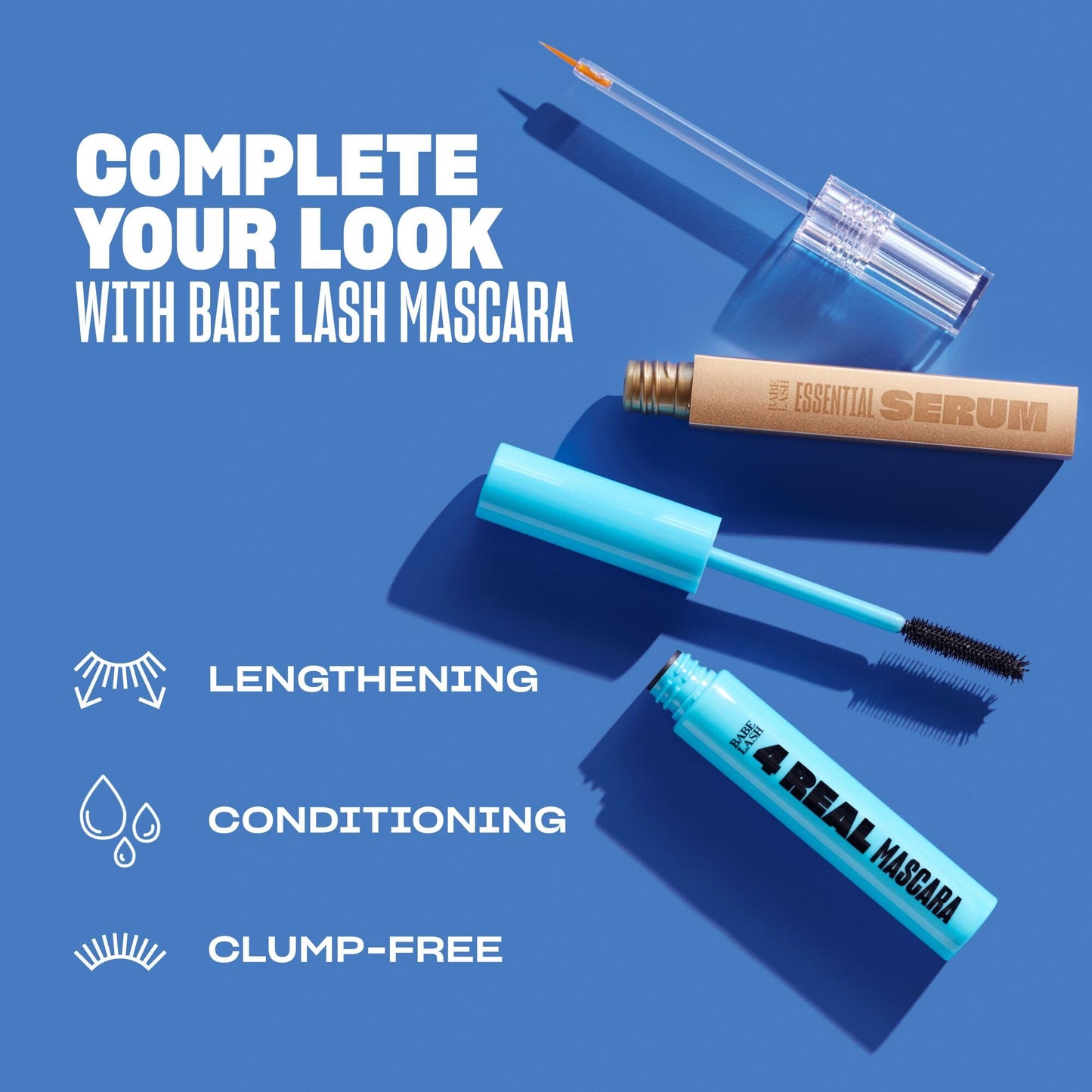 Authentic imported USA beauty product packaging details for Babe Original lash enhancement.