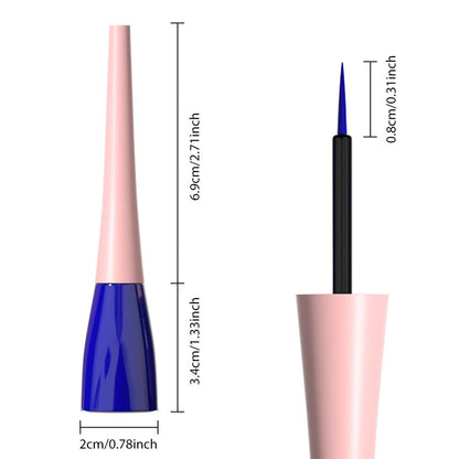 Evpct cosmetics imported liquid eyeliner clean application look on eye