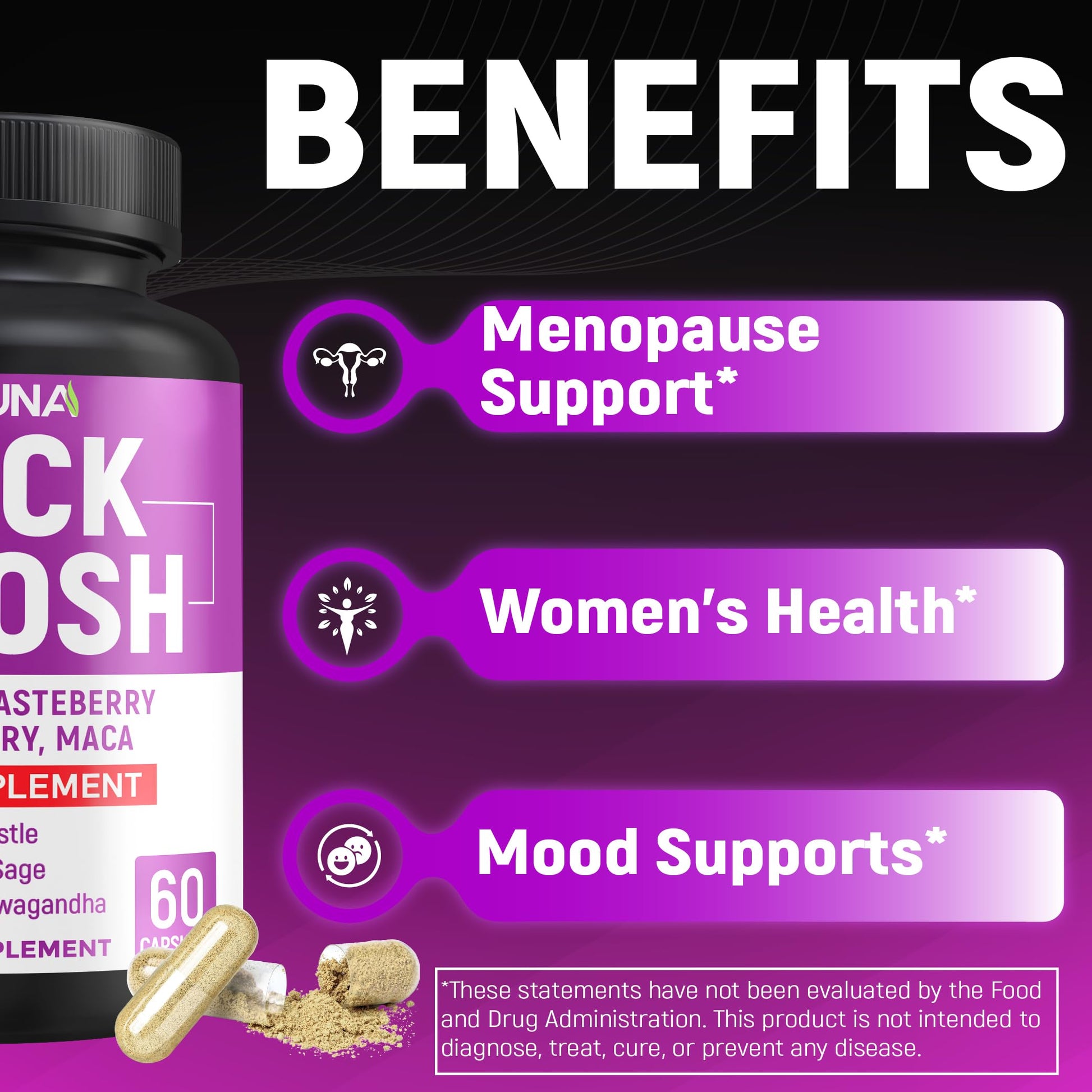 Close up of Civimuna herbal blend bottle for hormonal balance