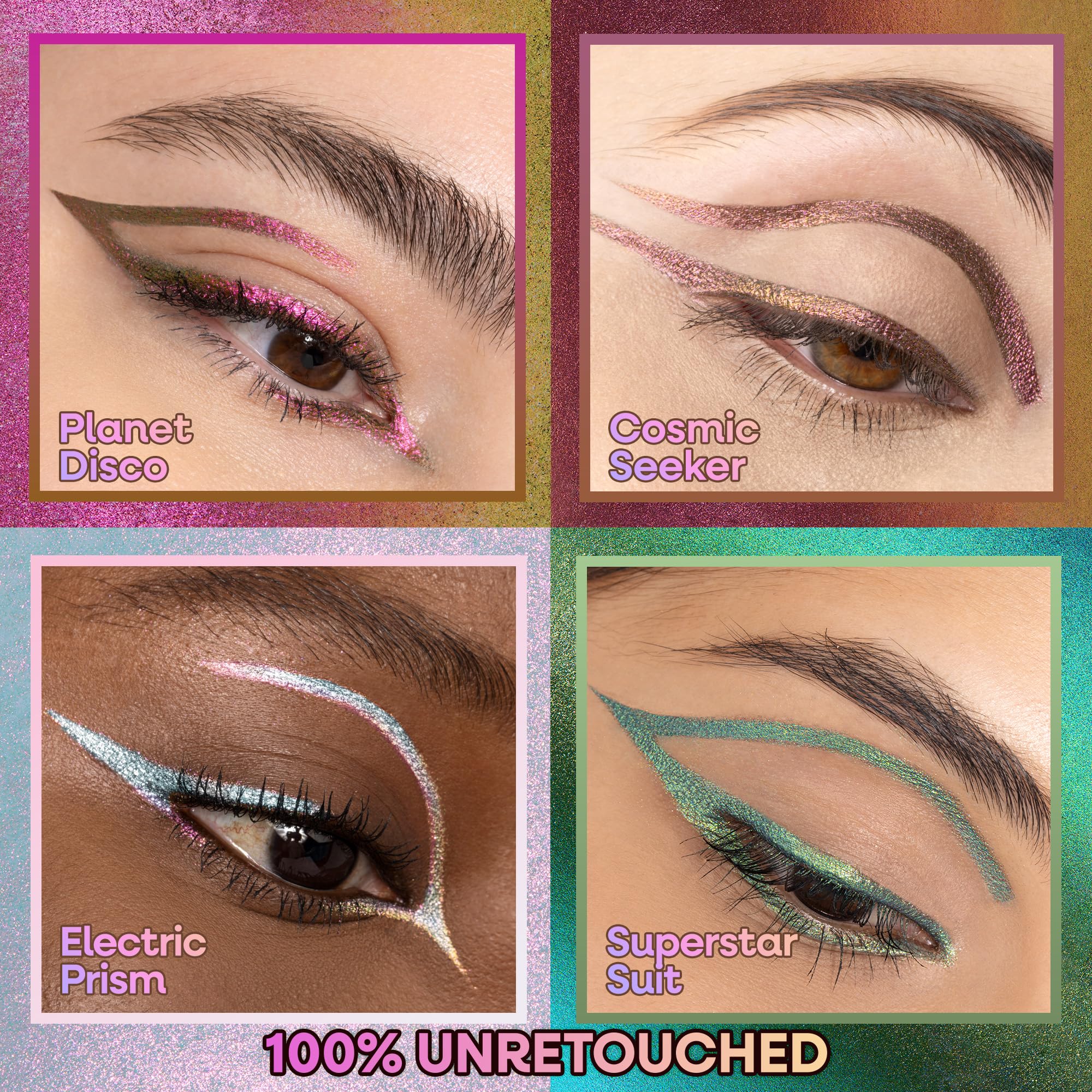 Electric Prism shade swatch on skin showing color shift
