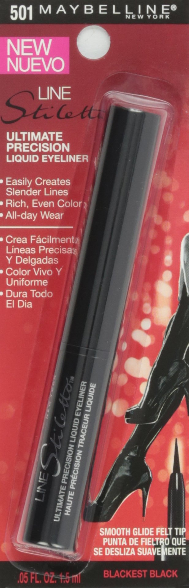 Maybelline liquid eyeliner flexible felt tip applicator closeup