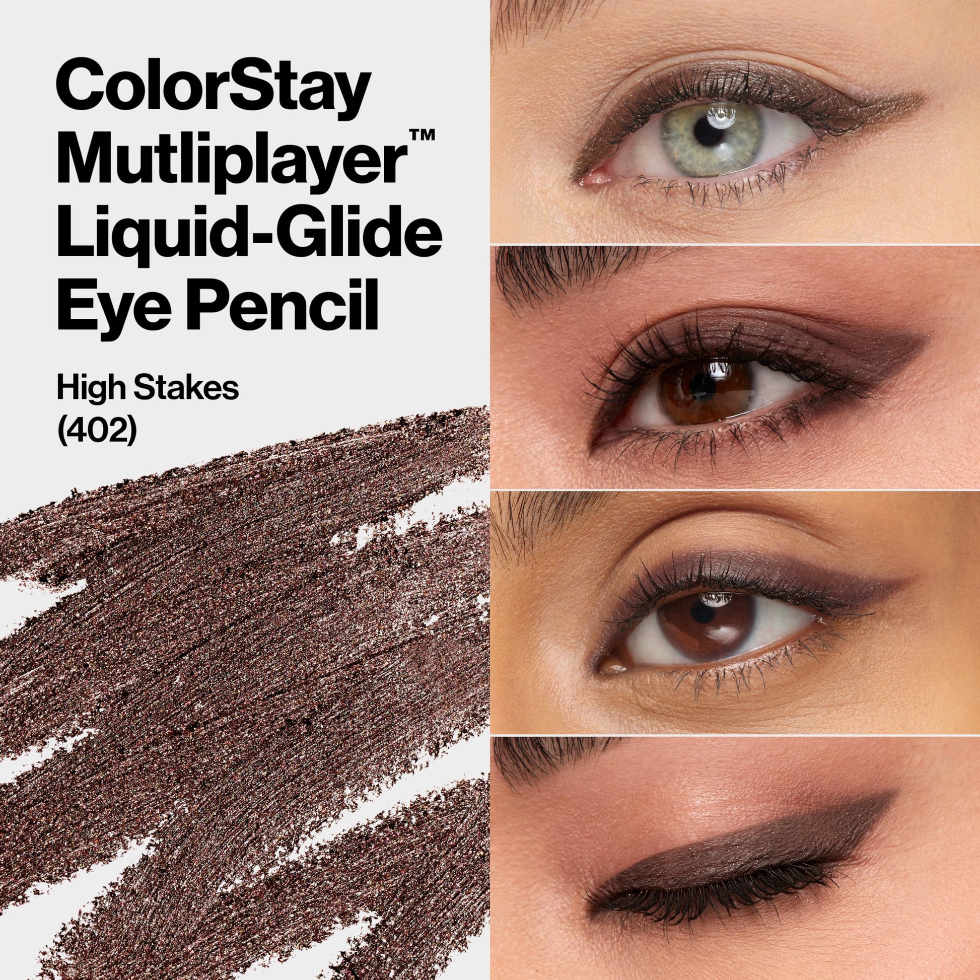 Close up of Revlon 402 High Stakes eyeliner tip