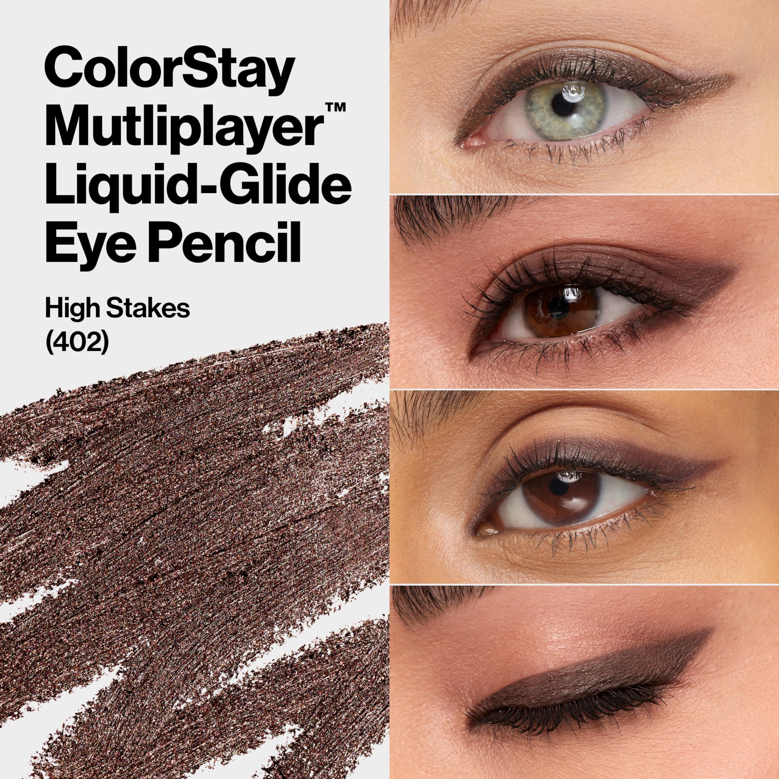 Close up of Revlon 402 High Stakes eyeliner tip